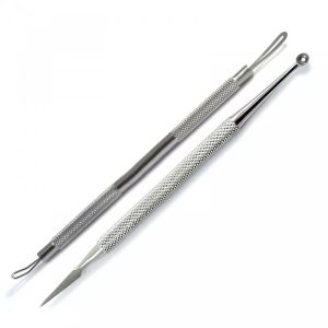 2 Pcs Blackhead Whitehead Removal Comedone 6-7 Extractors Set