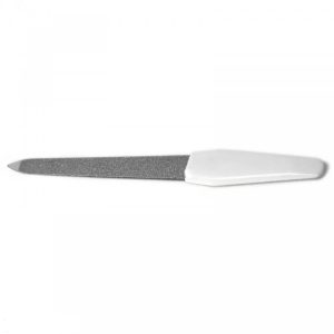 White Finger Nail File