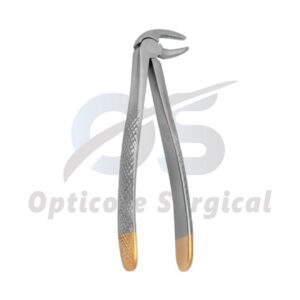 Dental Extraction Forceps – Lower Molar (Gold Handle) Surgical Forceps
