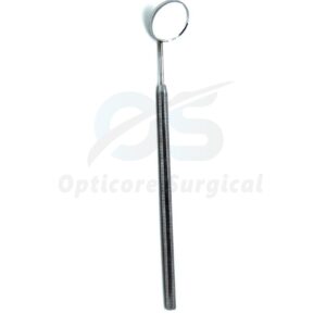 Dental Mouth Mirror – Angled Head with Stainless Steel Handle