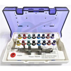 Universal Dental Implant Torque Ratchet & Prosthetic Driver Kit – Stainless Steel