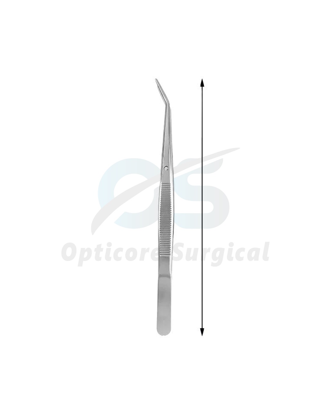 Dental Surgical Locking Tweezers – Angled Fine Tip Stainless Steel (1)