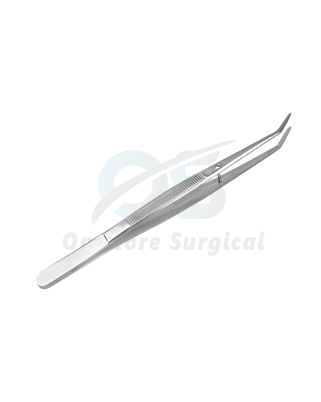 Dental Surgical Locking Tweezers – Angled Fine Tip Stainless Steel (3)
