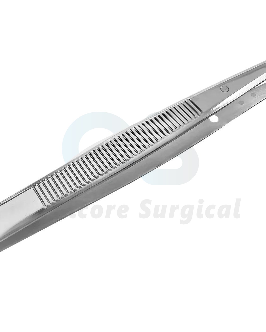 Dental Surgical Locking Tweezers – Angled Fine Tip Stainless Steel (5)